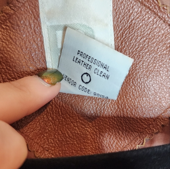 Roaman's 100% Leather Brown Zip Jacket Size 14W - Picture 16 of 16